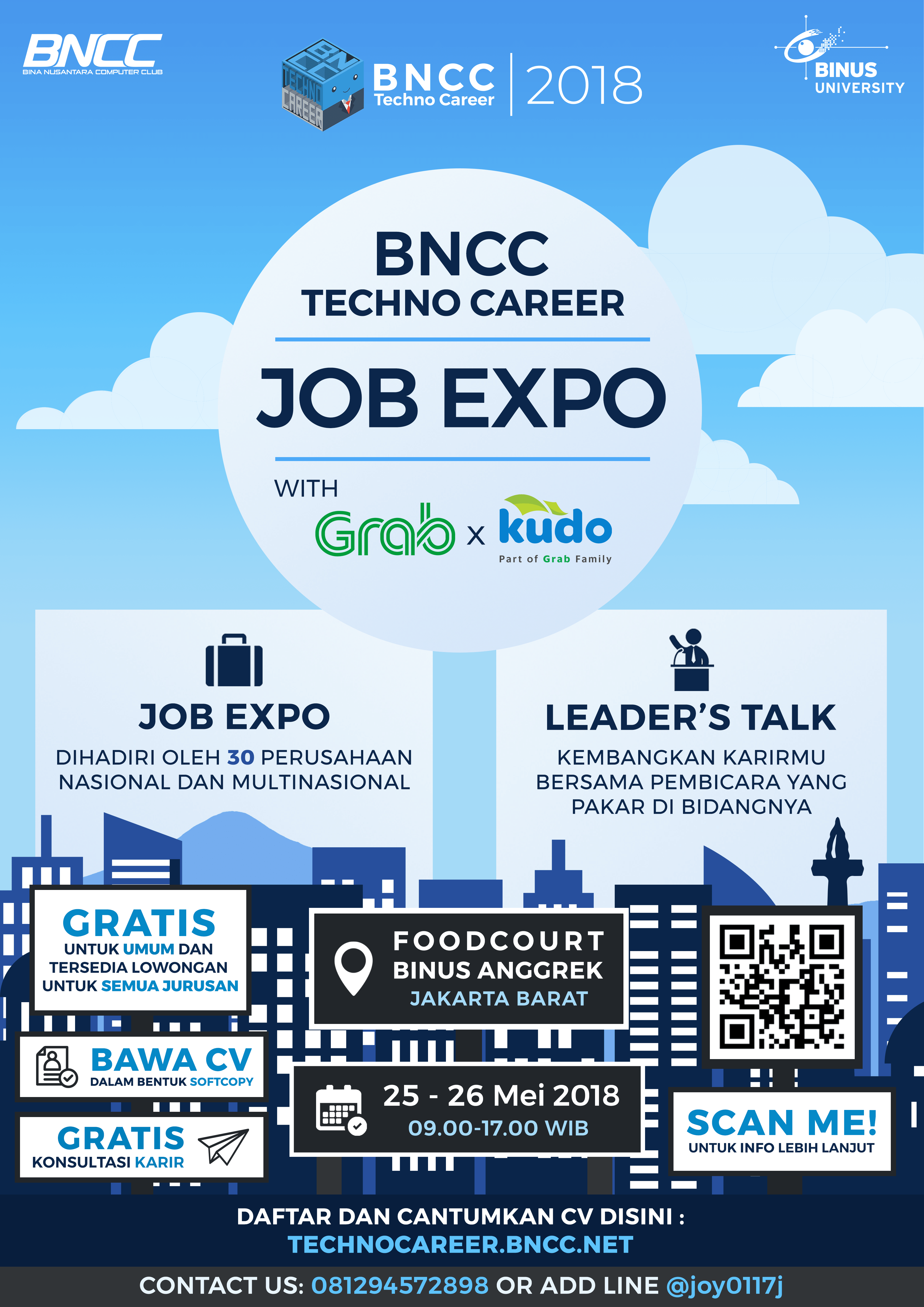 BNCC Techno Career 2018 with Grab x Kudo